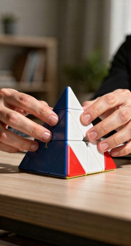 GAN Pyraminx magnético sin pegatinas: fotograma de nuestro vídeo