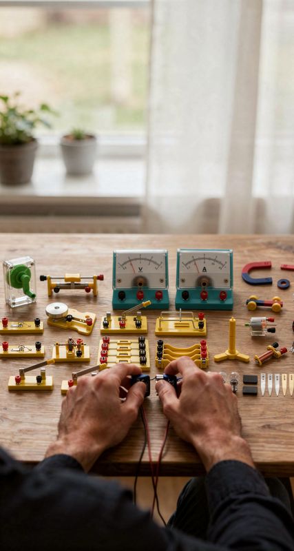 Kit científico de electricidad y magnetismo para niños, 8+ años: fotograma de nuestro vídeo