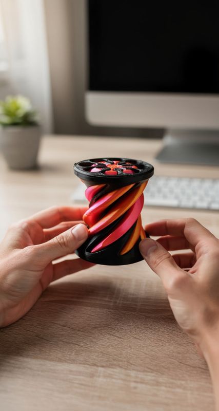 Pack de 3 conos imposibles impresos en 3D: fotograma de nuestro vídeo