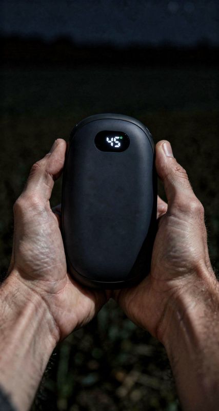 Calentador de manos recargable con powerbank, 5200 mAh: fotograma de nuestro vídeo