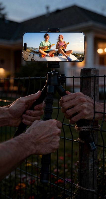 Mini trípode flexible para móvil Lamicall: fotograma de nuestro vídeo