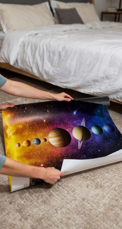 Póster del Sistema Solar 80x45 cm XXL: fotograma de nuestro vídeo
