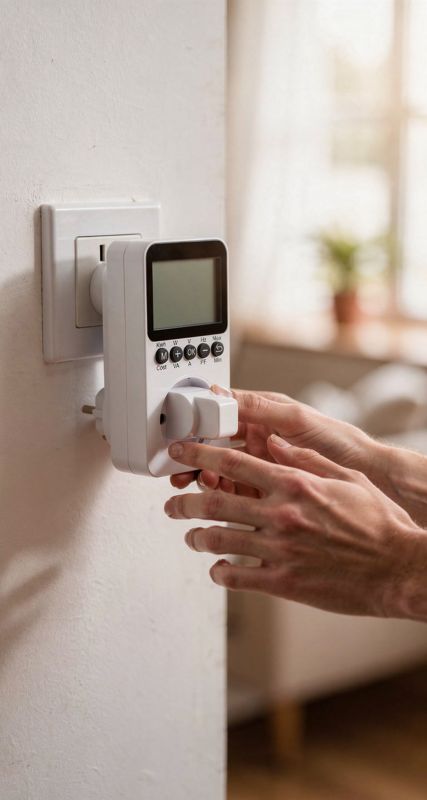 Medidor de consumo eléctrico de enchufe: fotograma de nuestro vídeo