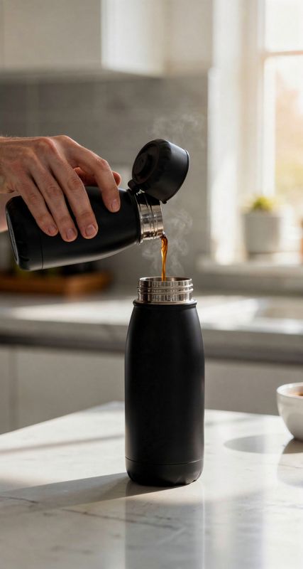 Termo de acero inoxidable de doble pared: fotograma de nuestro vídeo